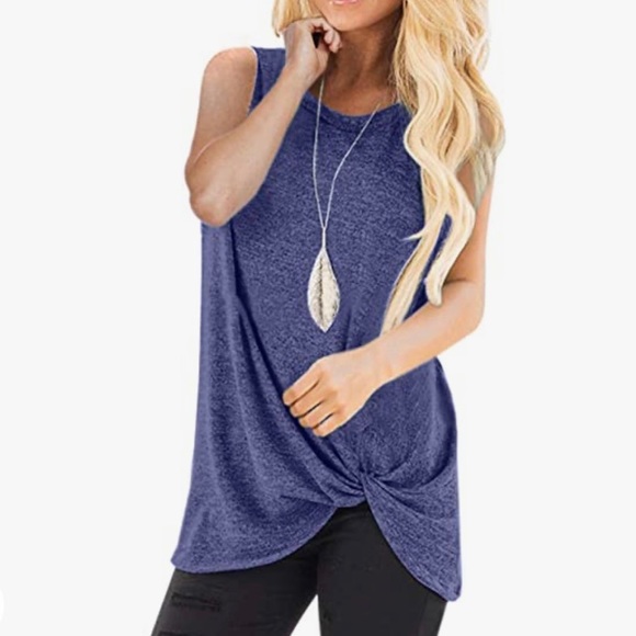 Blue Sleeveless Shirt, Tank Top, Size Small - Picture 1 of 8